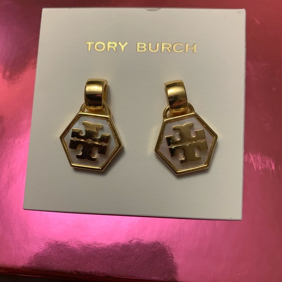 🔥💲DROP🔥💋Tory Burch mother of pearl earrings - Picture 4 of 5